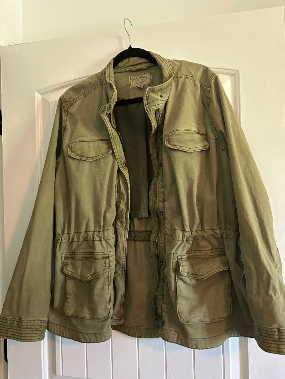 Lucky Brand Women’s Cargo Utility Jacket, size X-Large, Olive Green